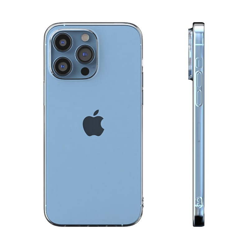 Coque de protection iPhone 13 Pro Max en Silicone Rigide - Transparent -  Français